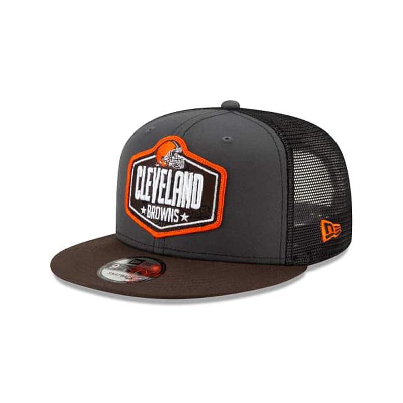 NFL Cleveland Browns Draft 9Fifty Snapback (CHJ2063) - Grey New Era Caps